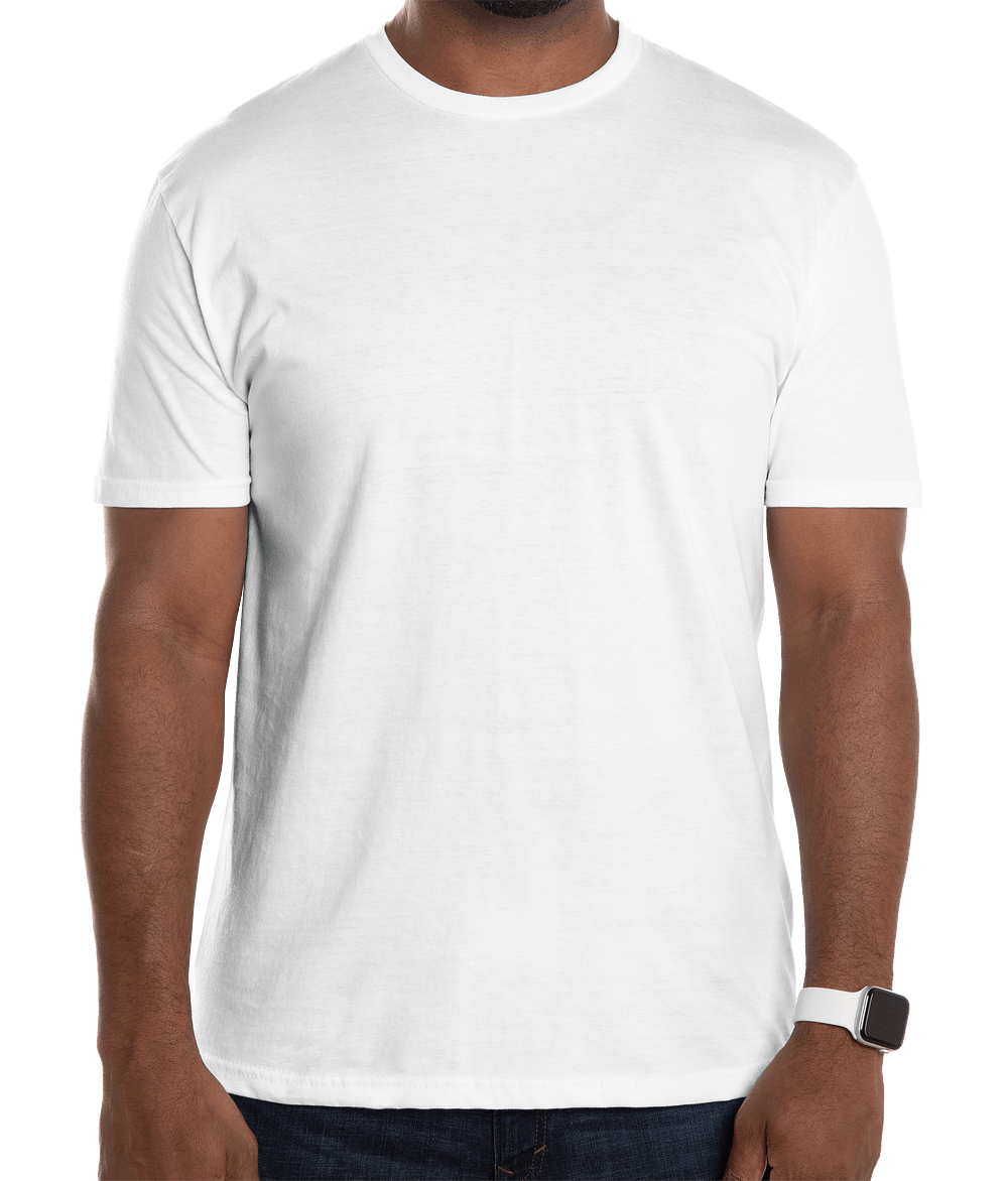 White t-shirt front mockup